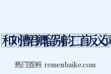和刘漕君卿留别韵二首反义词是什么意思的图片